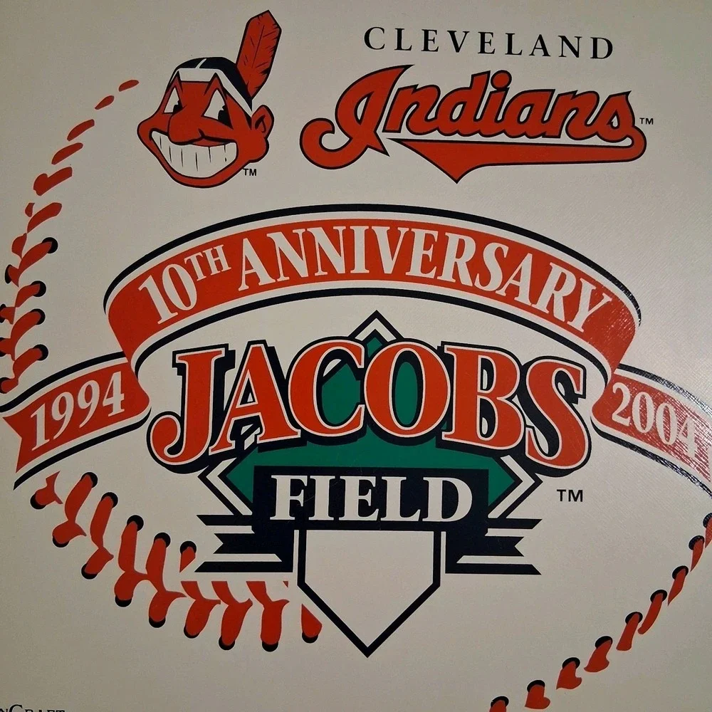 Vintage MLB Cleveland Indians Baseball Jacob's Field Seat Cushion Damaged